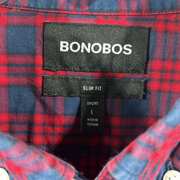 BONOBOS Mens Light weight cotton button down size large - Picture 2 of 3